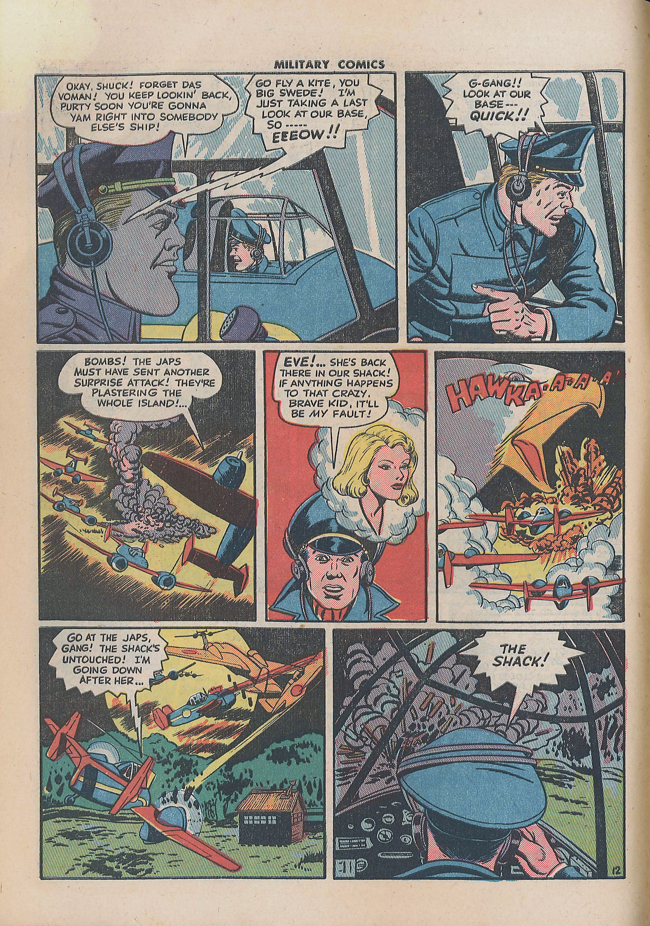 Military Comics #34 (Quality Comics), page 14. Public domain (US).