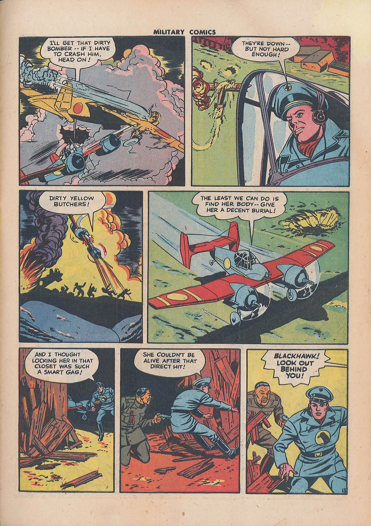 Military Comics #34 (Quality Comics), page 15. Public domain (US).