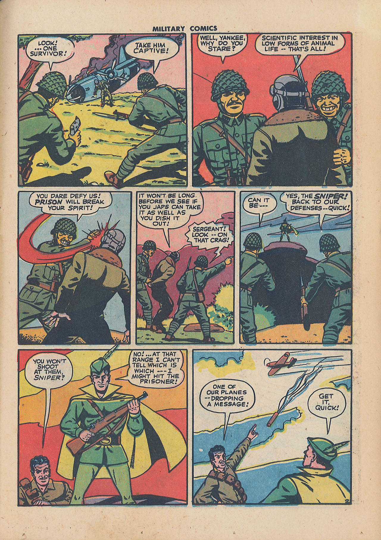 Military Comics #34 (Quality Comics), page 23. Public domain (US).