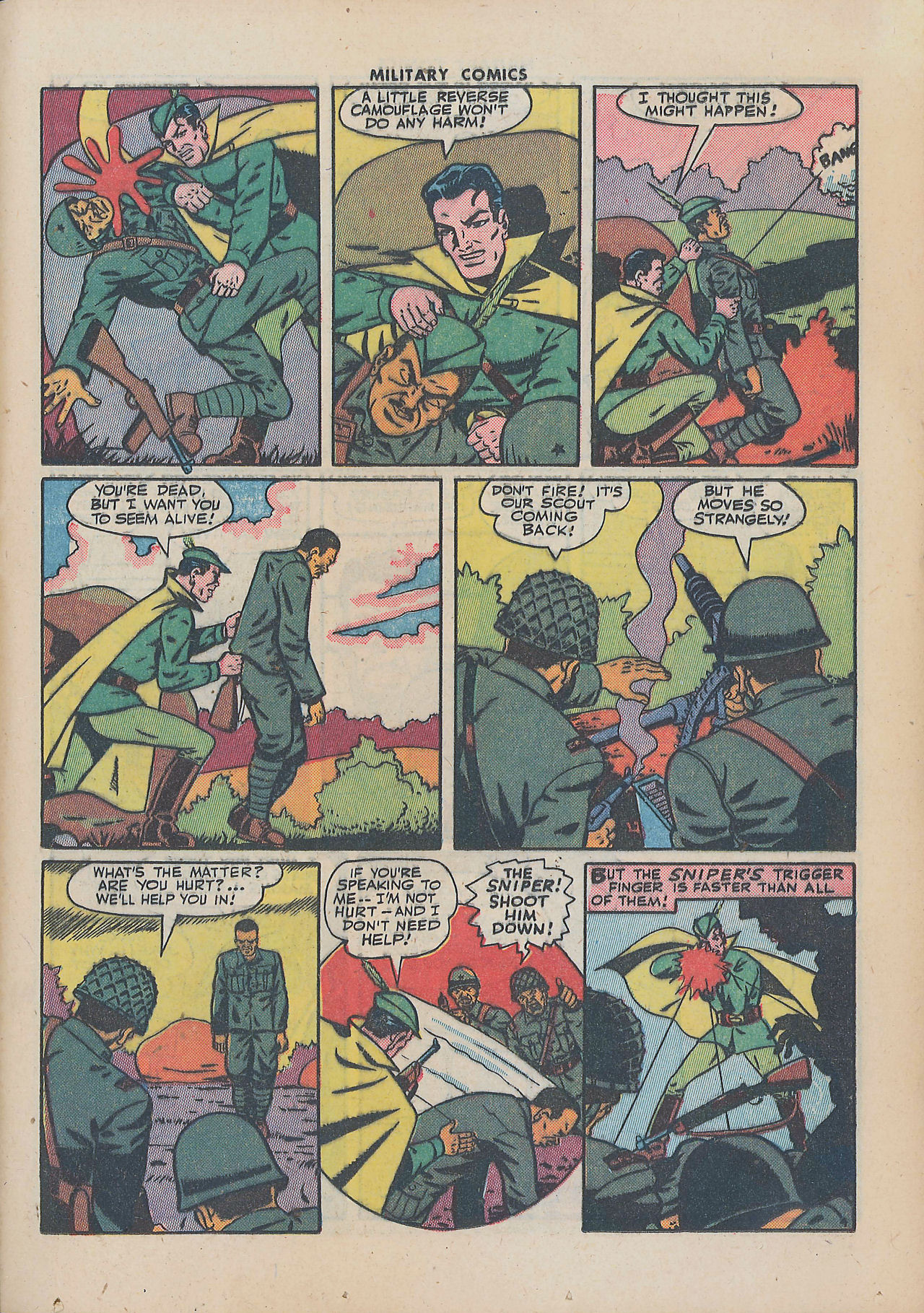 Military Comics #34 (Quality Comics), page 25. Public domain (US).