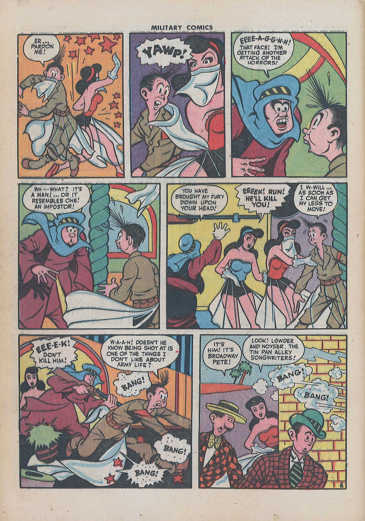 Military Comics #34 (Quality Comics), page 36. Public domain (US).
