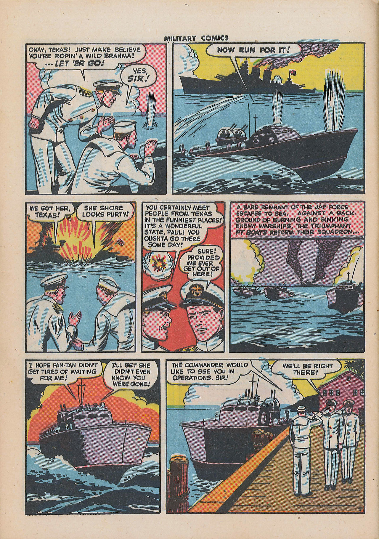 Military Comics #34 (Quality Comics), page 48. Public domain (US).