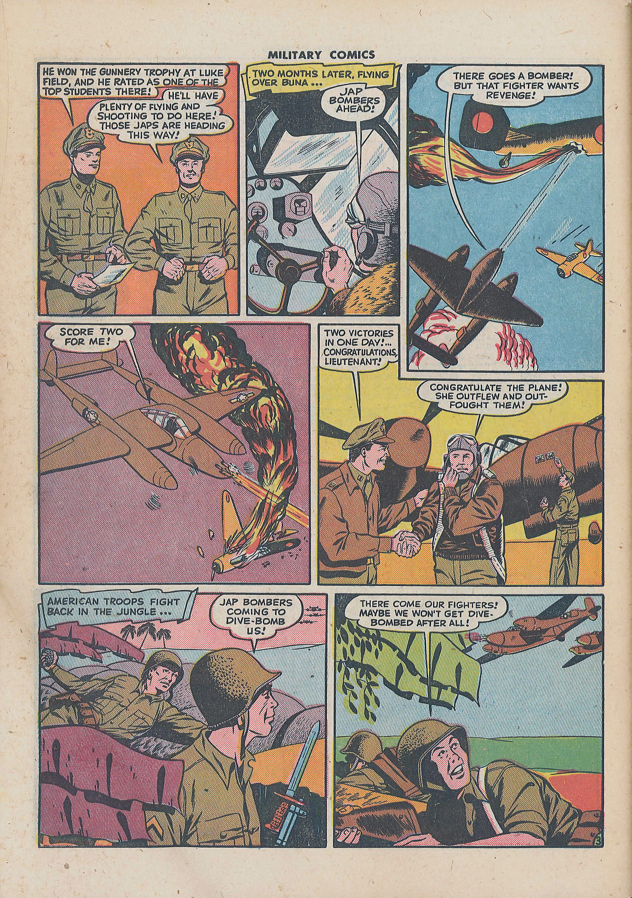 Military Comics #34 (Quality Comics), page 54. Public domain (US).