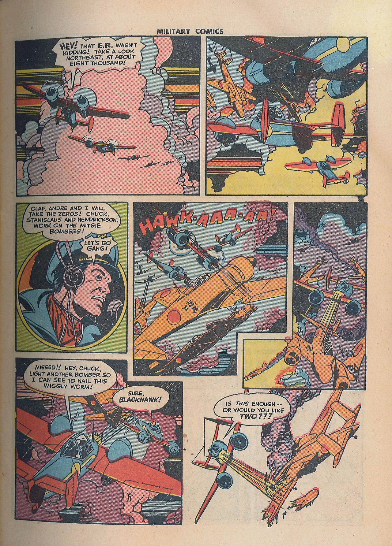 Military Comics #34 (Quality Comics), page 7. Public domain (US).