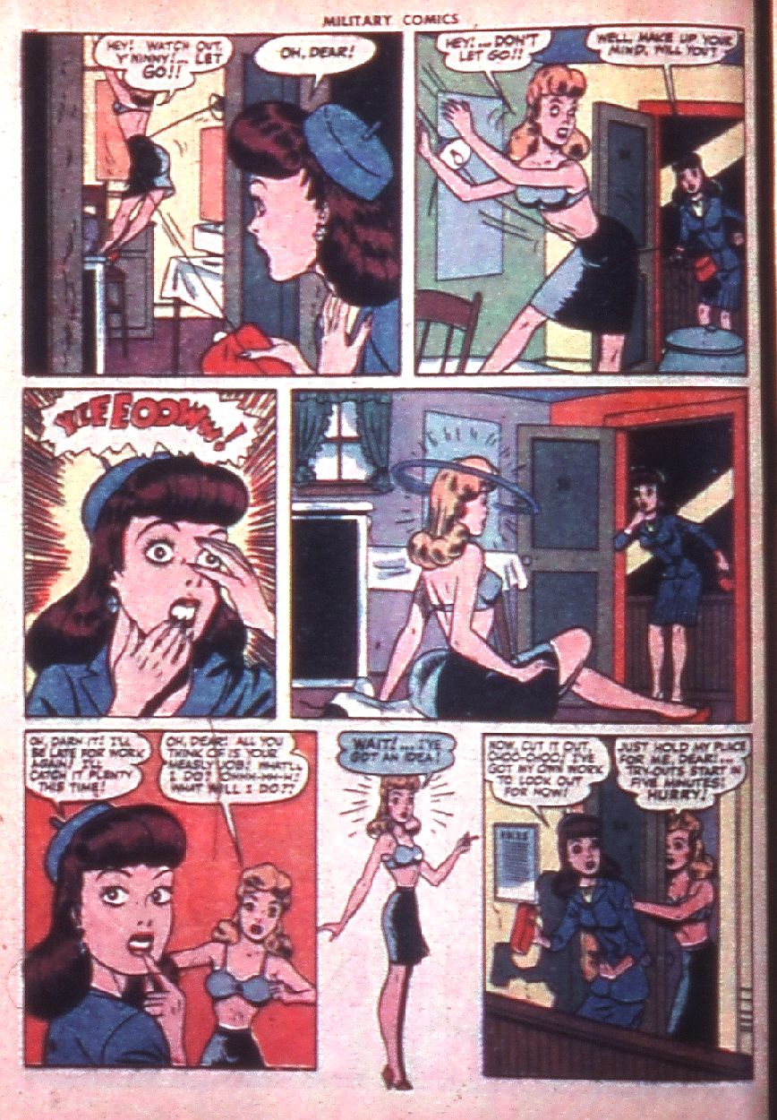 Military Comics #35 (Quality Comics), page 20. Public domain (US).