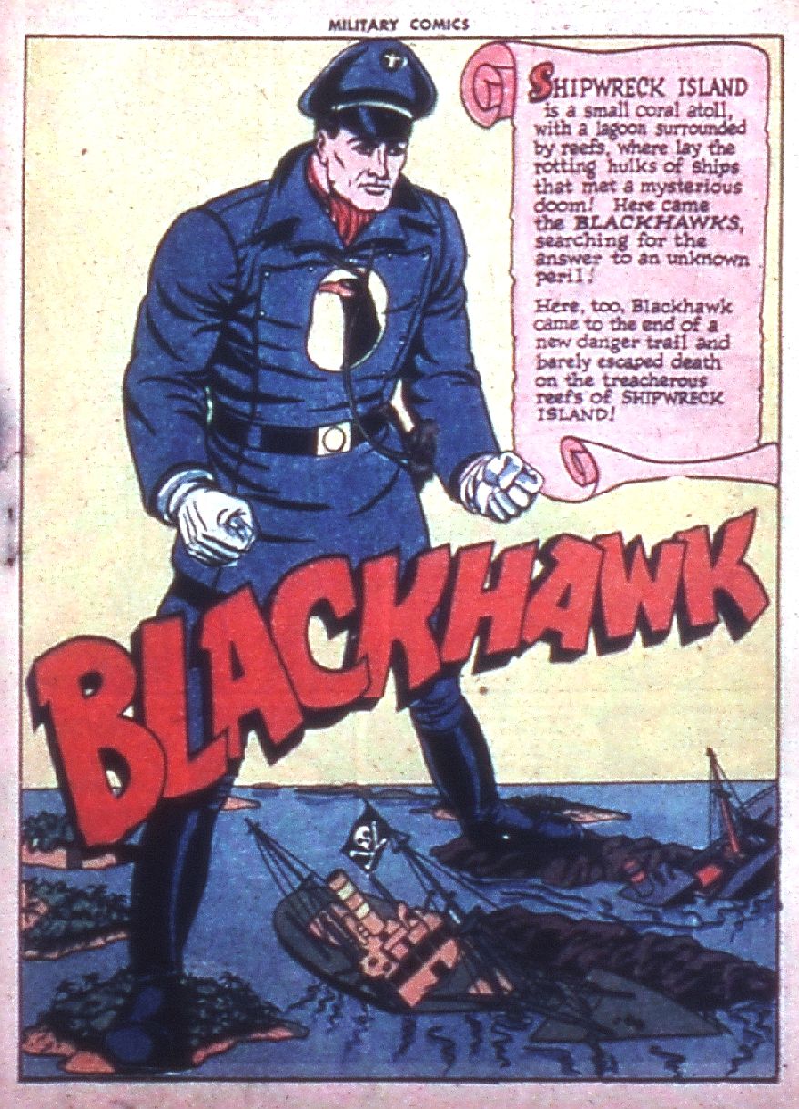 Military Comics #35 (Quality Comics), page 3. Public domain (US).
