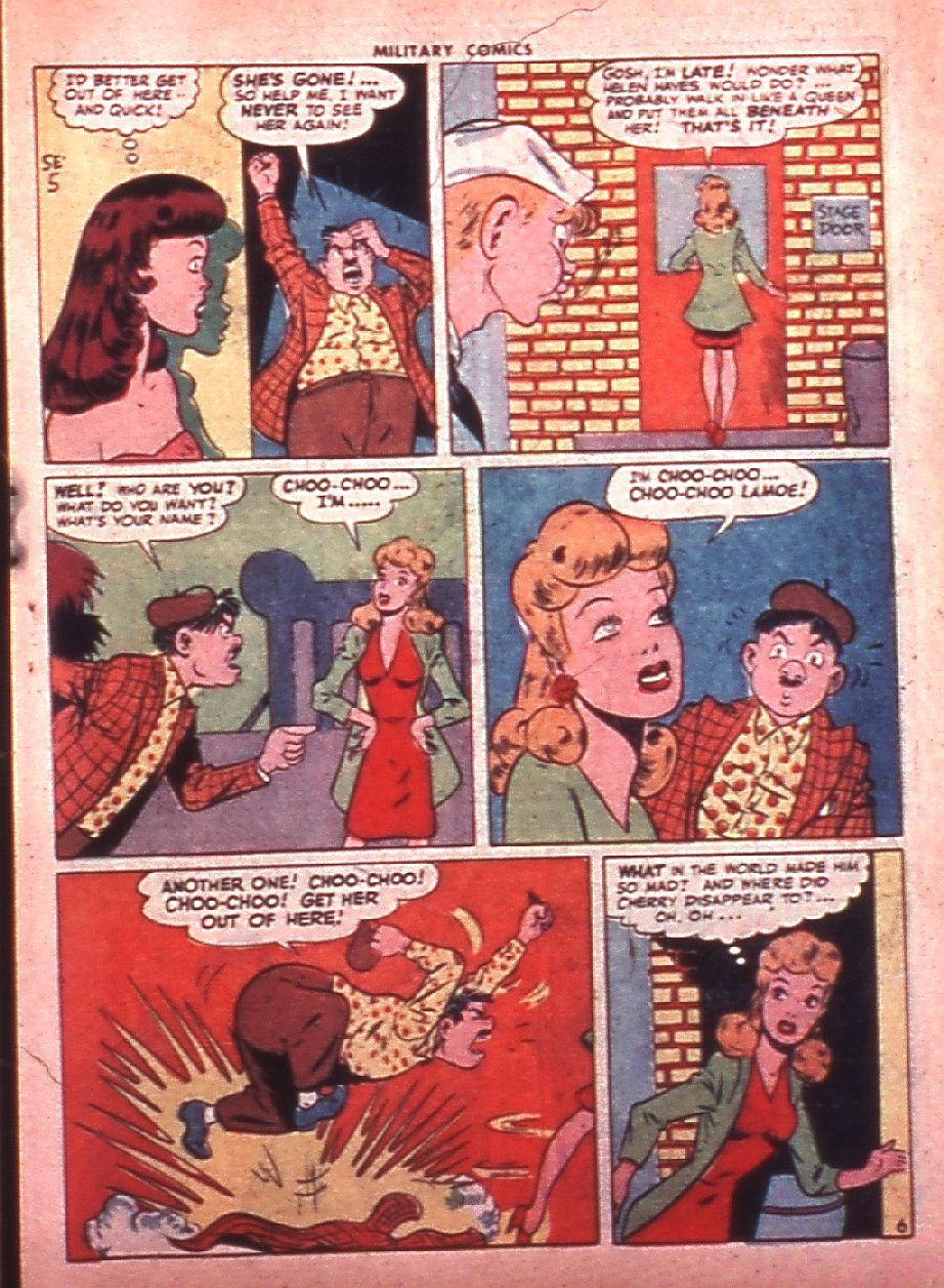 Military Comics #35 (Quality Comics), page 23. Public domain (US).