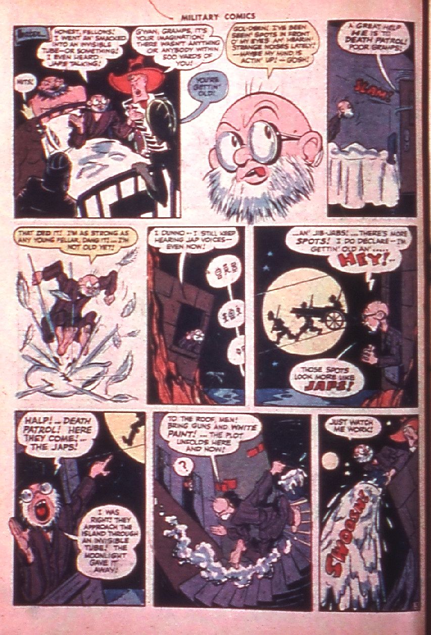 Military Comics #35 (Quality Comics), page 28. Public domain (US).