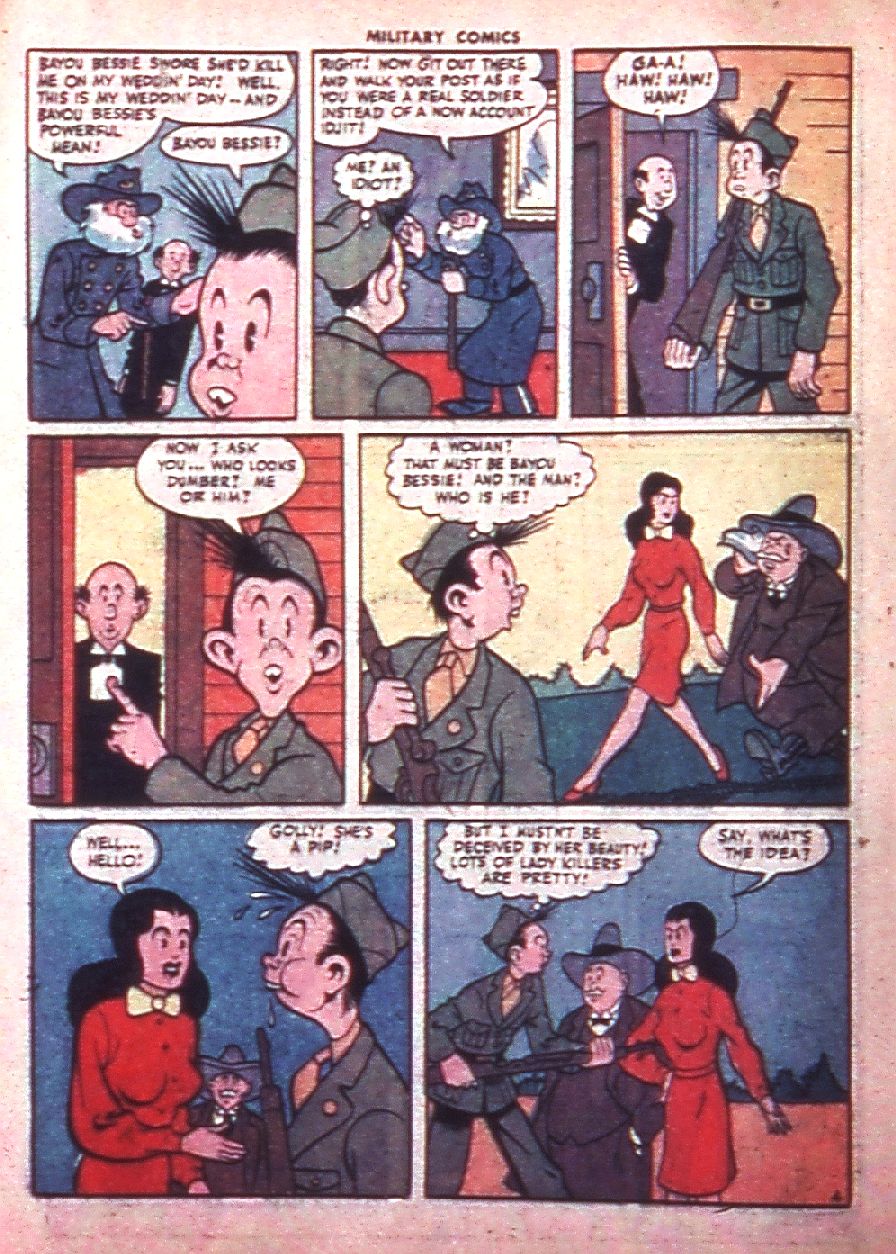 Military Comics #35 (Quality Comics), page 34. Public domain (US).