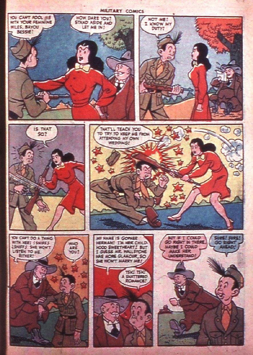 Military Comics #35 (Quality Comics), page 35. Public domain (US).