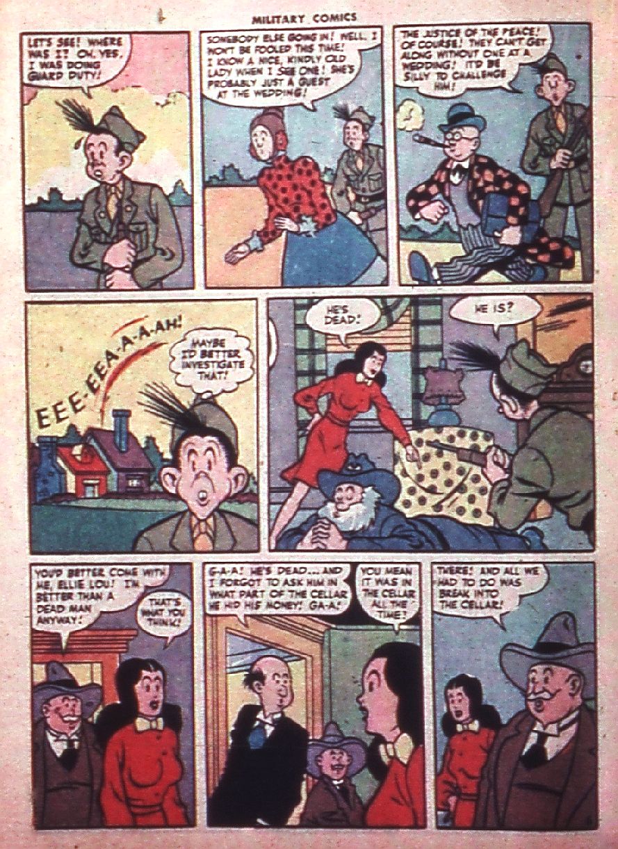Military Comics #35 (Quality Comics), page 36. Public domain (US).