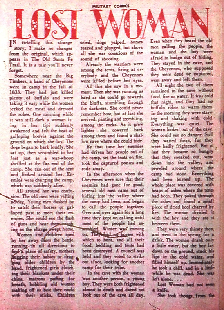 Military Comics #35 (Quality Comics), page 40. Public domain (US).
