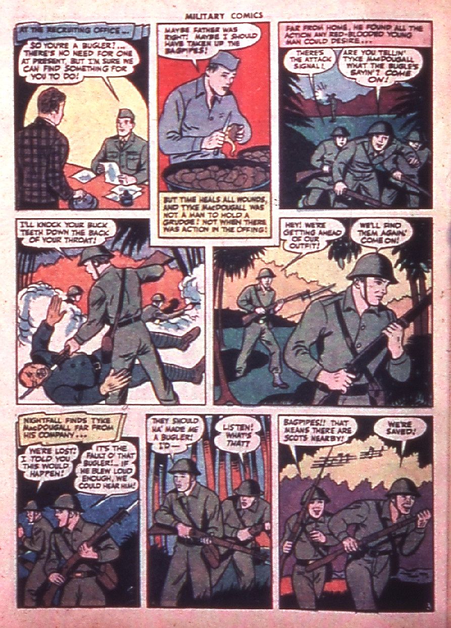 Military Comics #35 (Quality Comics), page 44. Public domain (US).