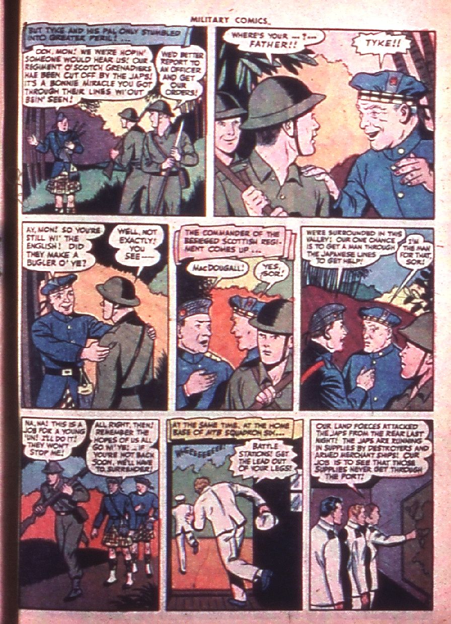 Military Comics #35 (Quality Comics), page 45. Public domain (US).
