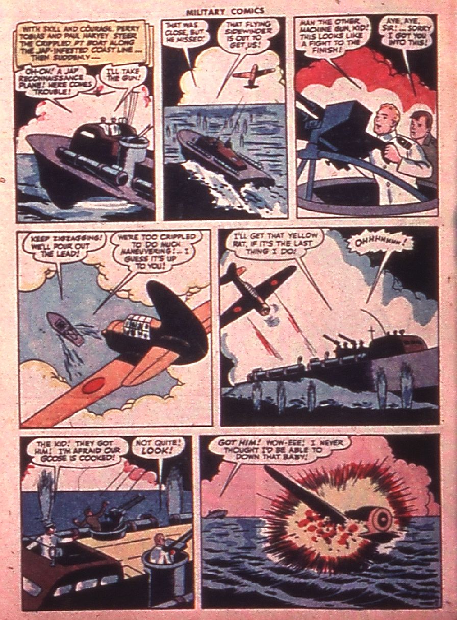 Military Comics #35 (Quality Comics), page 48. Public domain (US).