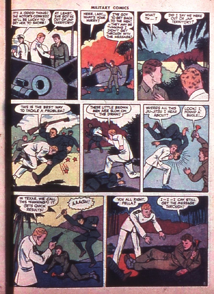 Military Comics #35 (Quality Comics), page 49. Public domain (US).