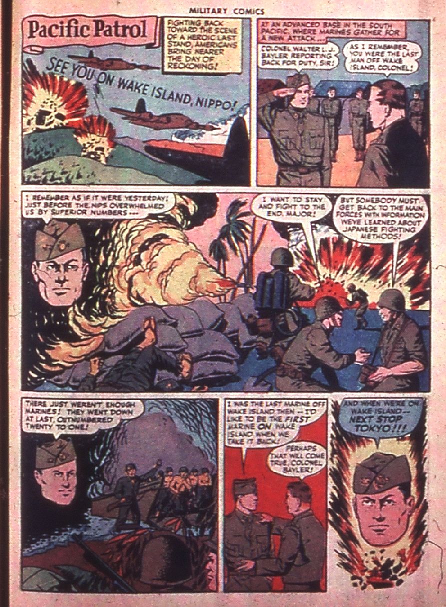 Military Comics #35 (Quality Comics), page 51. Public domain (US).