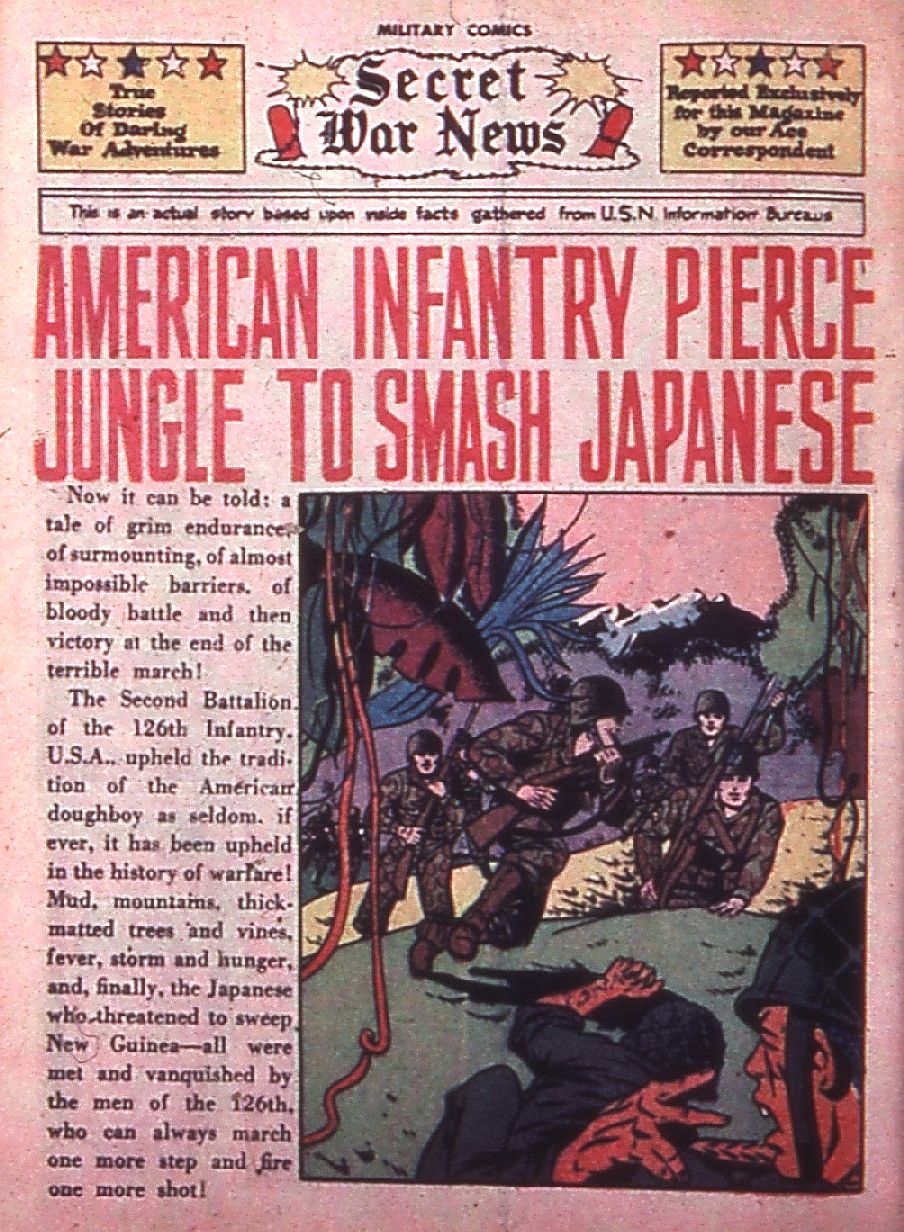 Military Comics #35 (Quality Comics), page 52. Public domain (US).