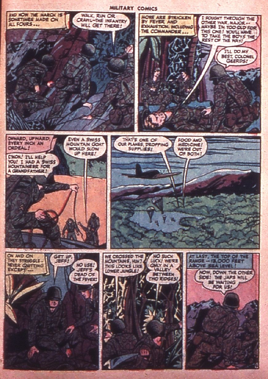 Military Comics #35 (Quality Comics), page 55. Public domain (US).