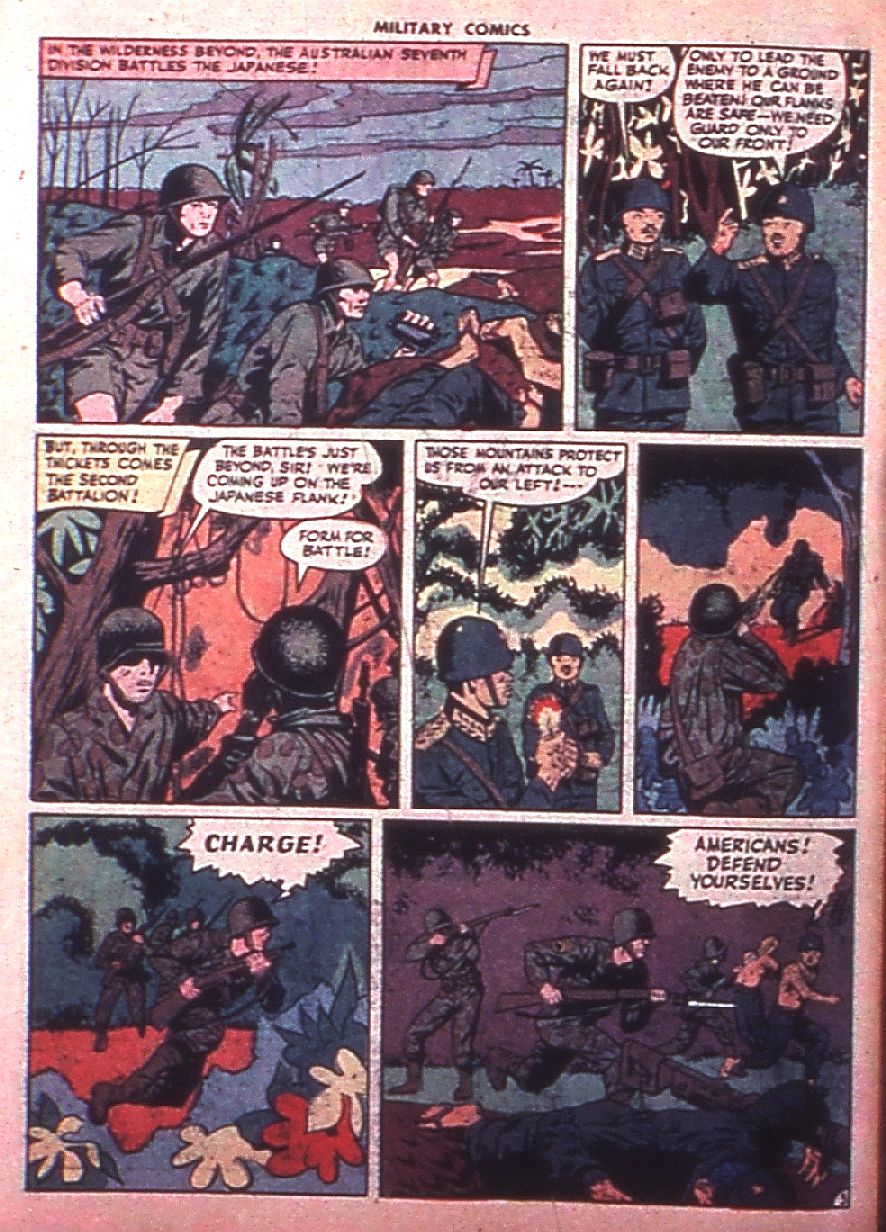 Military Comics #35 (Quality Comics), page 56. Public domain (US).