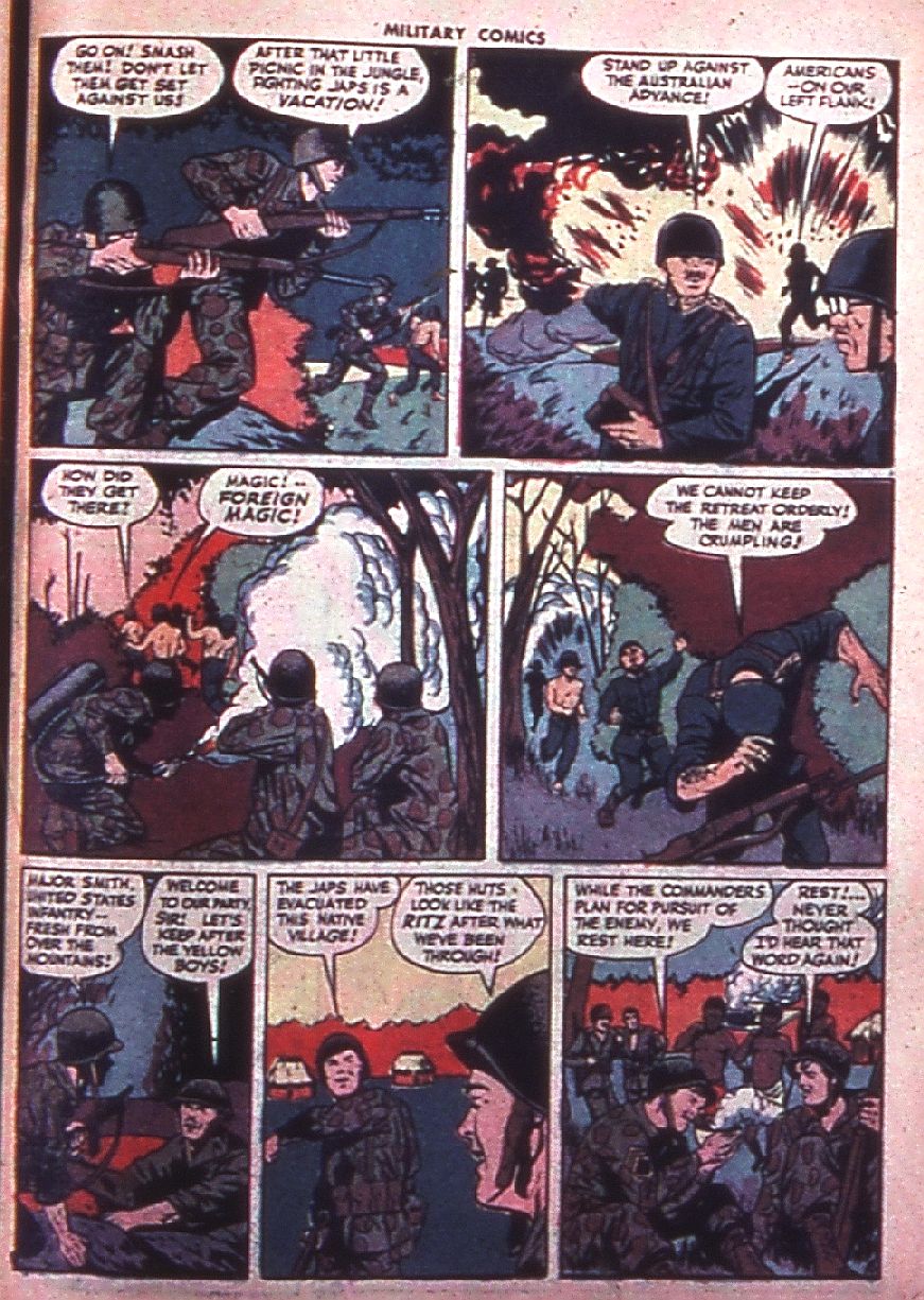 Military Comics #35 (Quality Comics), page 57. Public domain (US).