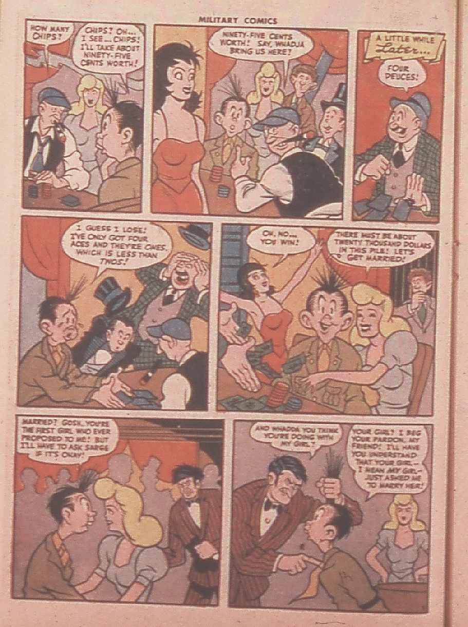 Military Comics #36 (Quality Comics), page 22. Public domain (US).