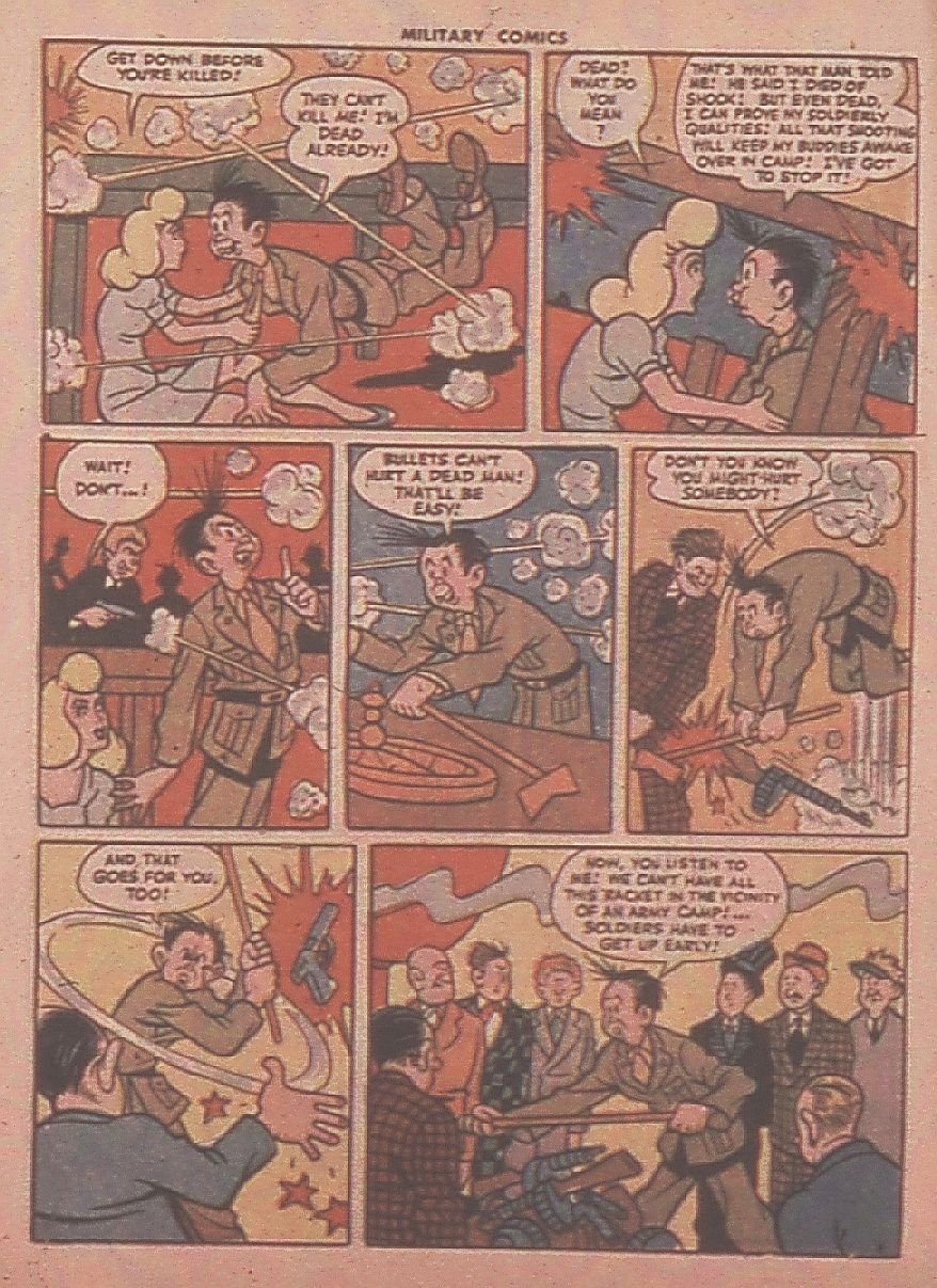 Military Comics #36 (Quality Comics), page 25. Public domain (US).