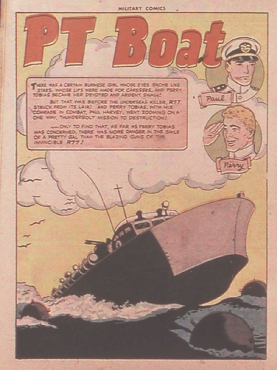 Military Comics #36 (Quality Comics), page 42. Public domain (US).