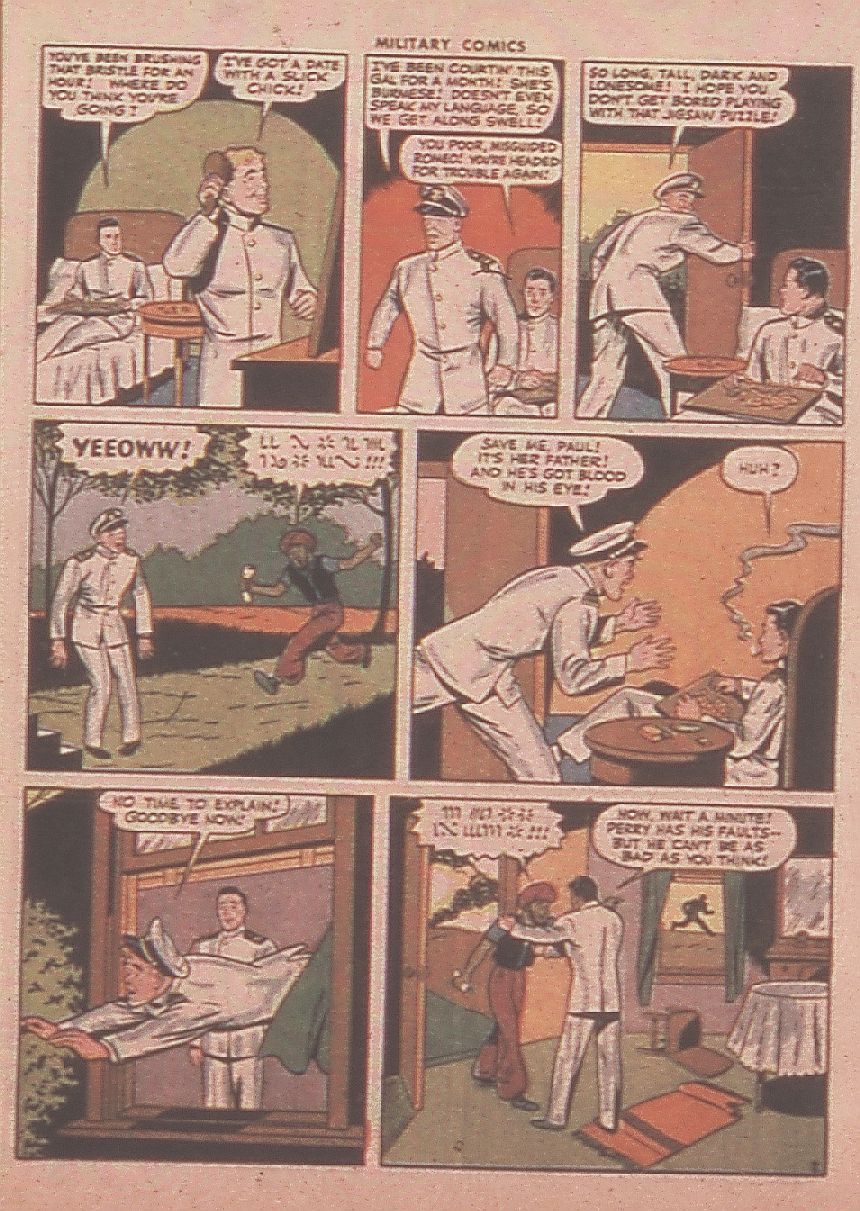 Military Comics #36 (Quality Comics), page 43. Public domain (US).