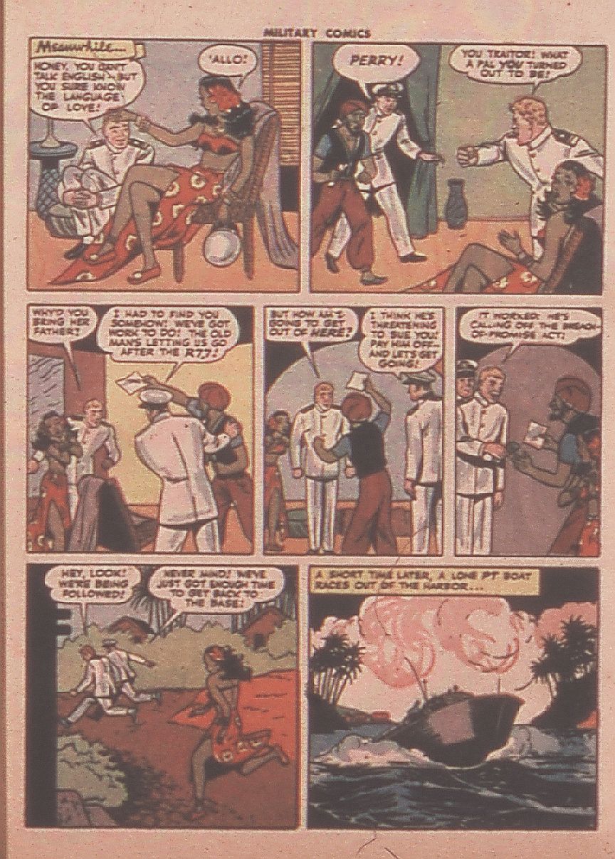 Military Comics #36 (Quality Comics), page 45. Public domain (US).