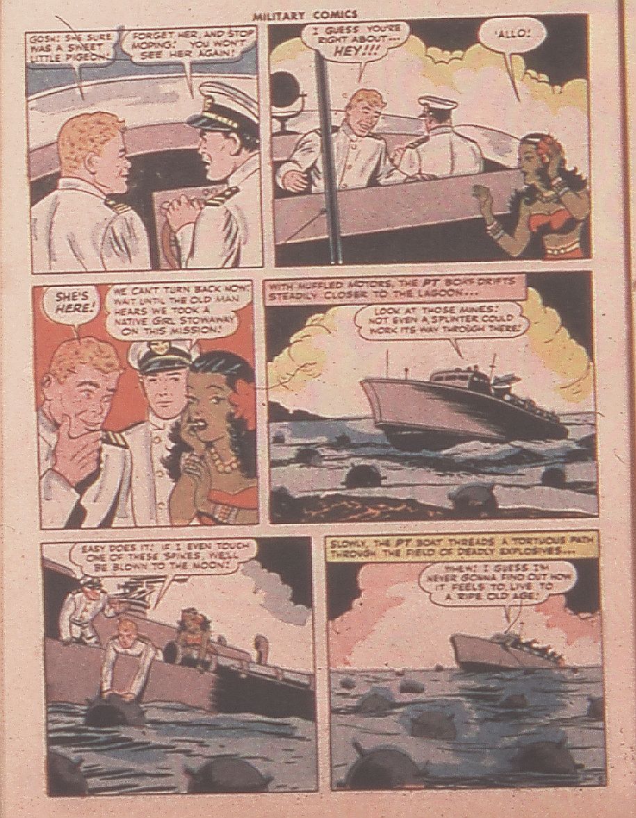 Military Comics #36 (Quality Comics), page 46. Public domain (US).