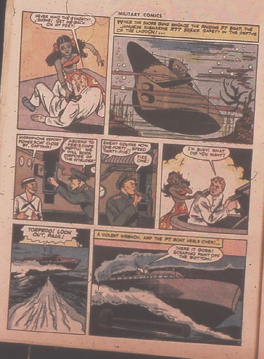 Military Comics #36 (Quality Comics), page 48. Public domain (US).