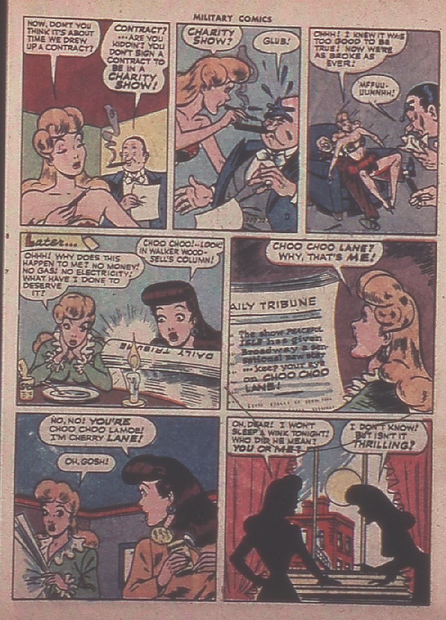 Military Comics #37 (Quality Comics), page 25. Public domain (US).