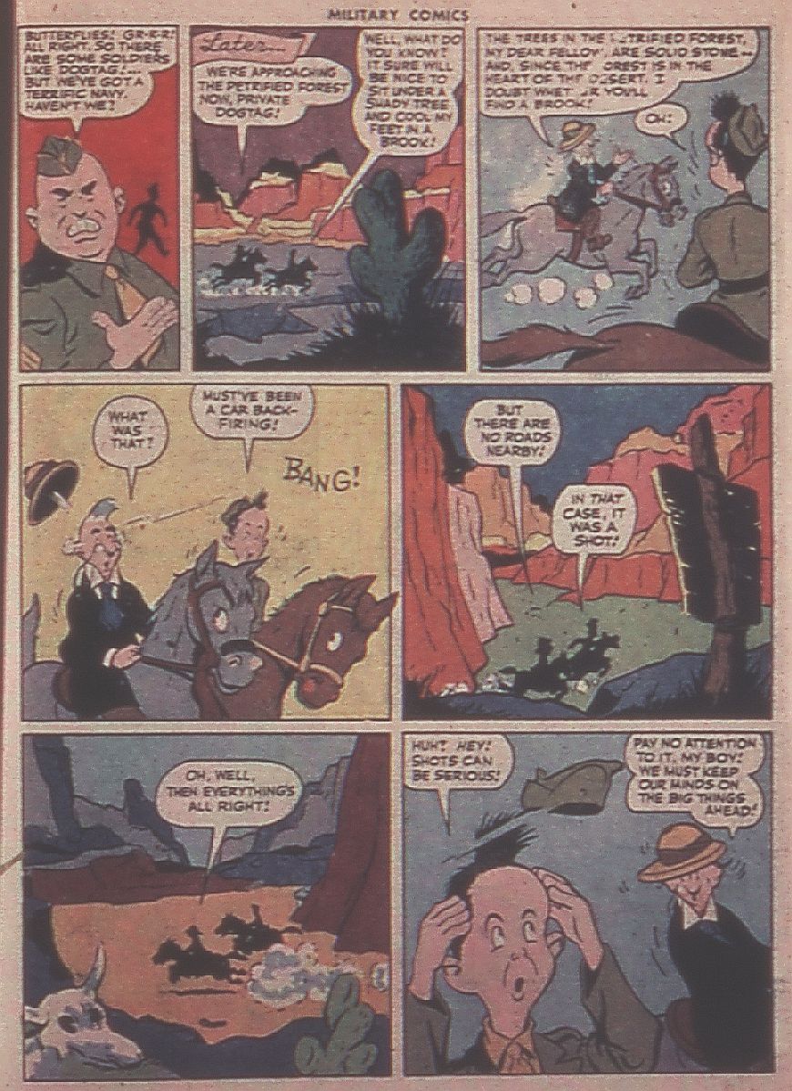 Military Comics #37 (Quality Comics), page 33. Public domain (US).