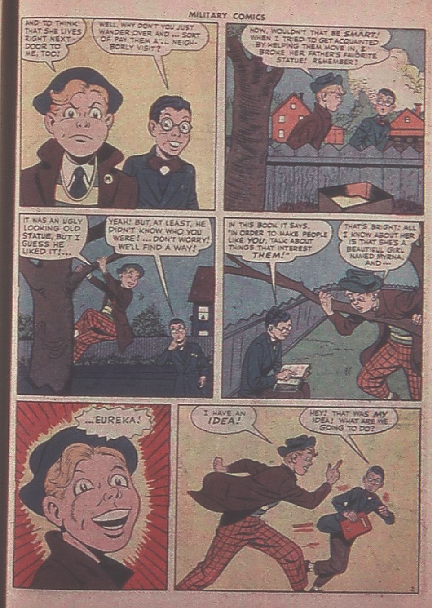 Military Comics #37 (Quality Comics), page 43. Public domain (US).