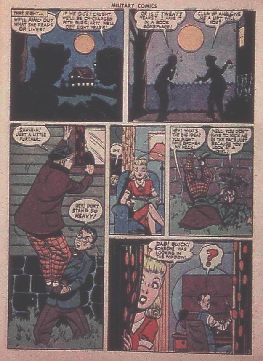 Military Comics #37 (Quality Comics), page 44. Public domain (US).