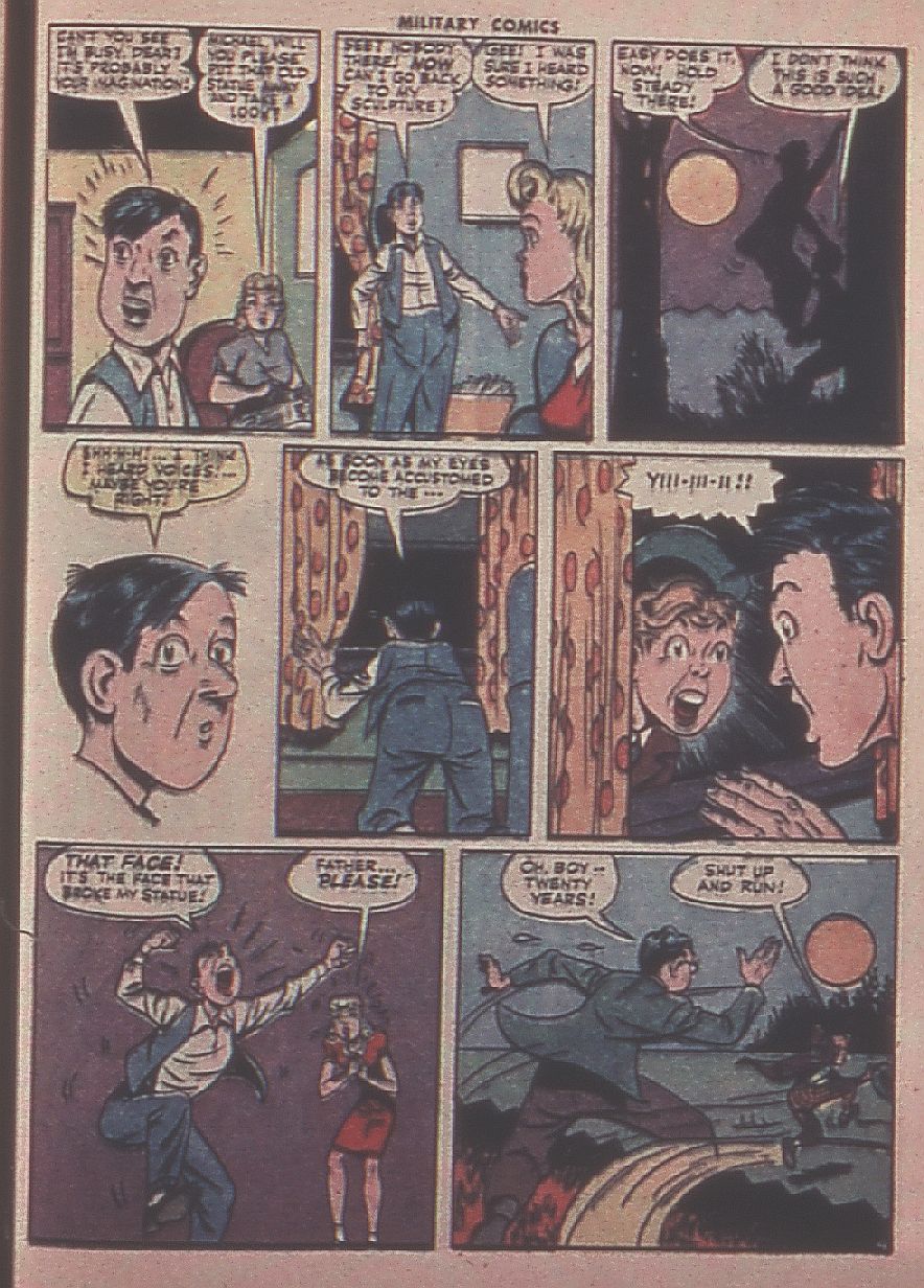 Military Comics #37 (Quality Comics), page 45. Public domain (US).
