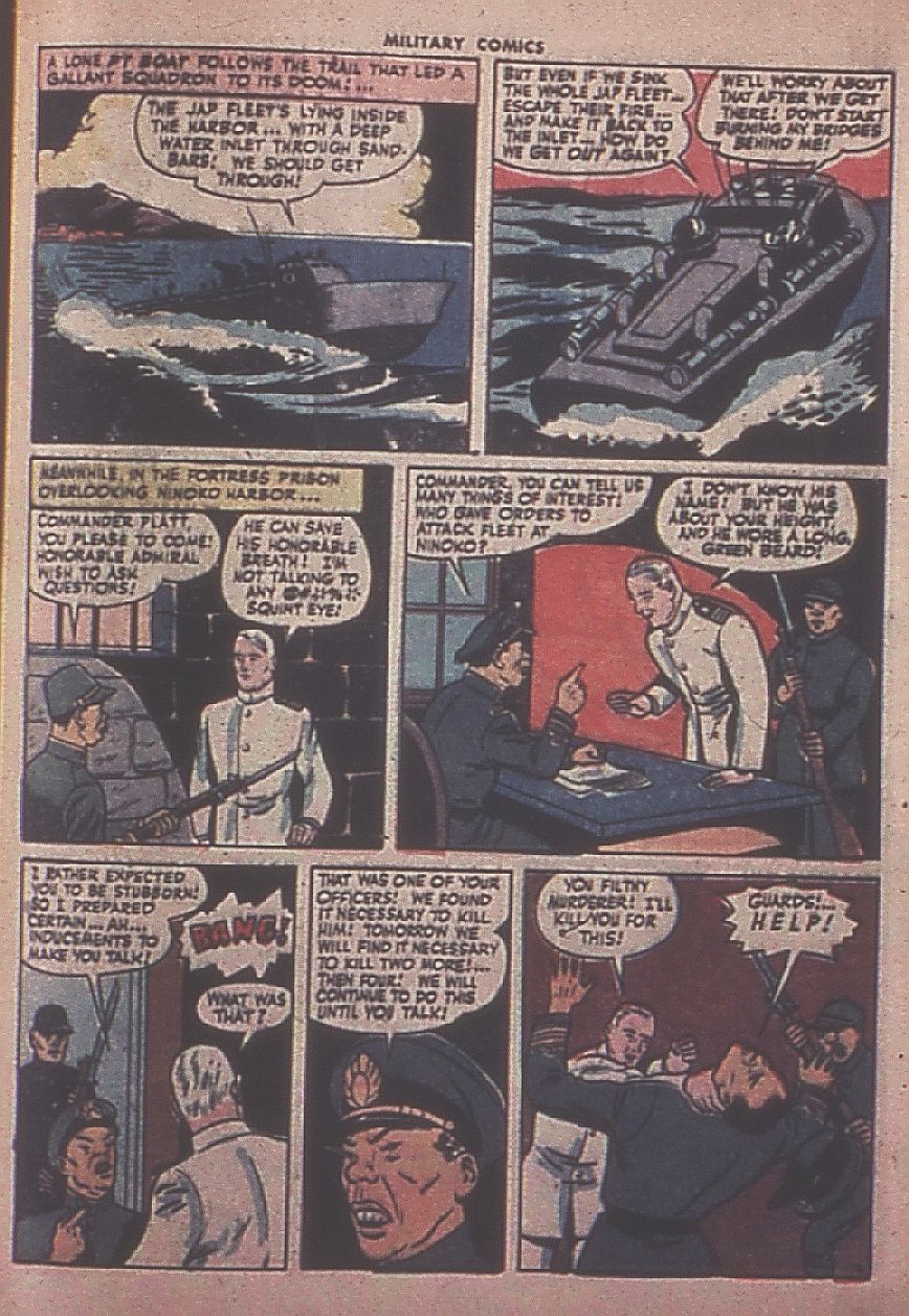 Military Comics #37 (Quality Comics), page 53. Public domain (US).