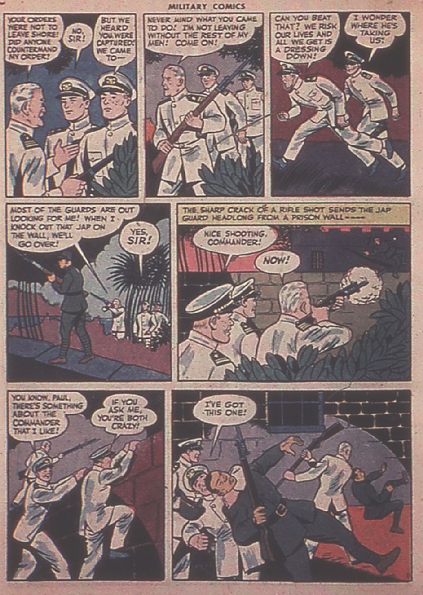 Military Comics #37 (Quality Comics), page 56. Public domain (US).