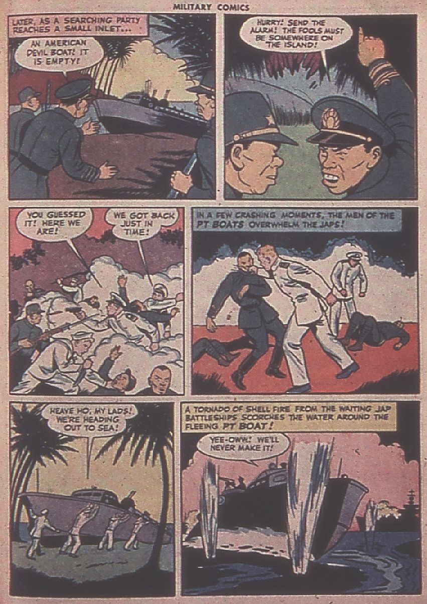 Military Comics #37 (Quality Comics), page 57. Public domain (US).