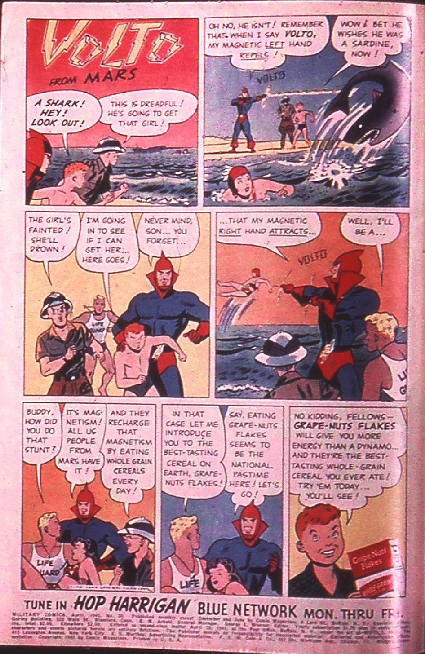 Military Comics #38 (Quality Comics), page 2. Public domain (US).