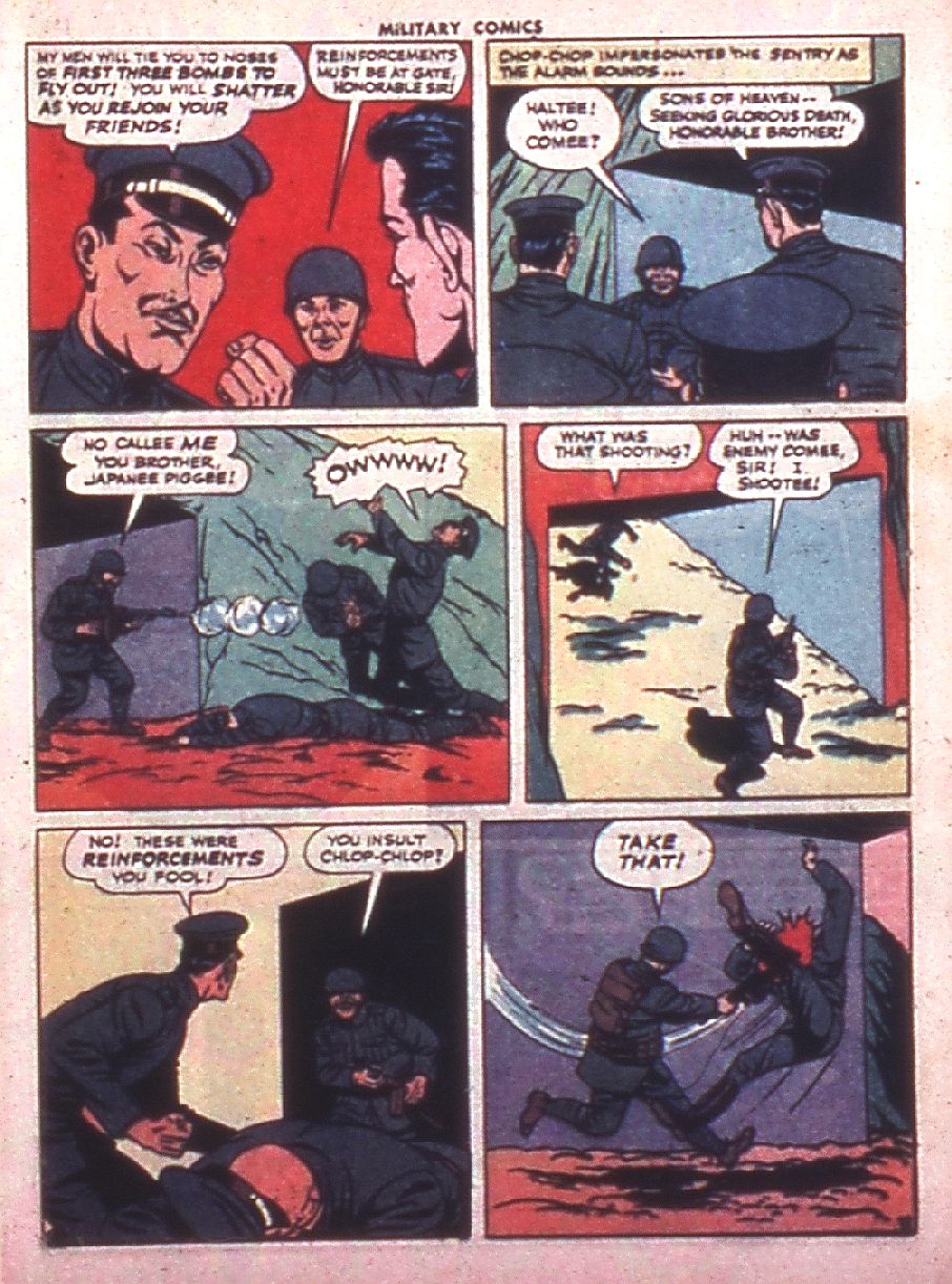 Military Comics #38 (Quality Comics), page 13. Public domain (US).