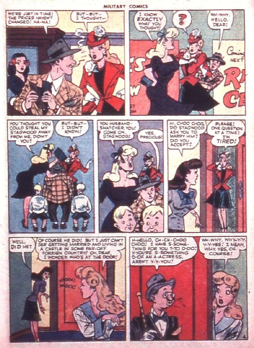 Military Comics #38 (Quality Comics), page 21. Public domain (US).