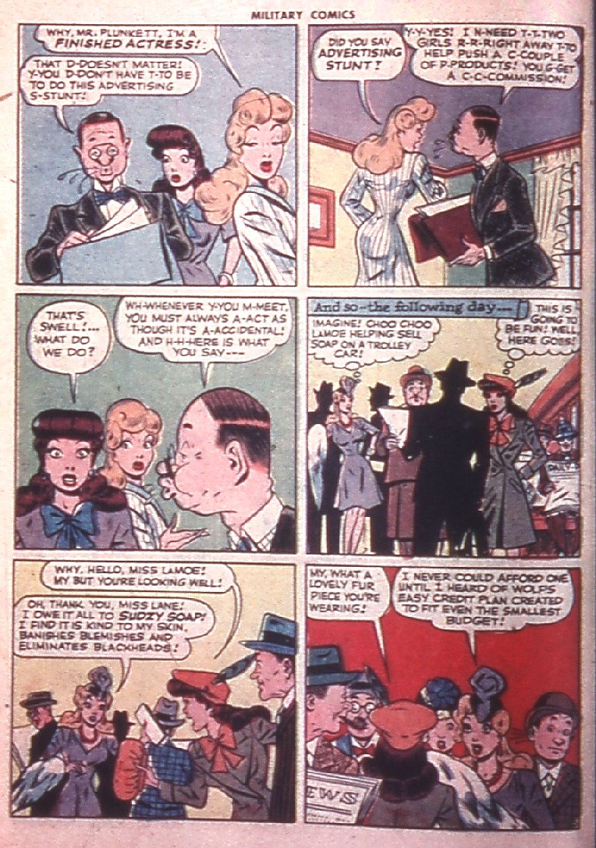 Military Comics #38 (Quality Comics), page 22. Public domain (US).