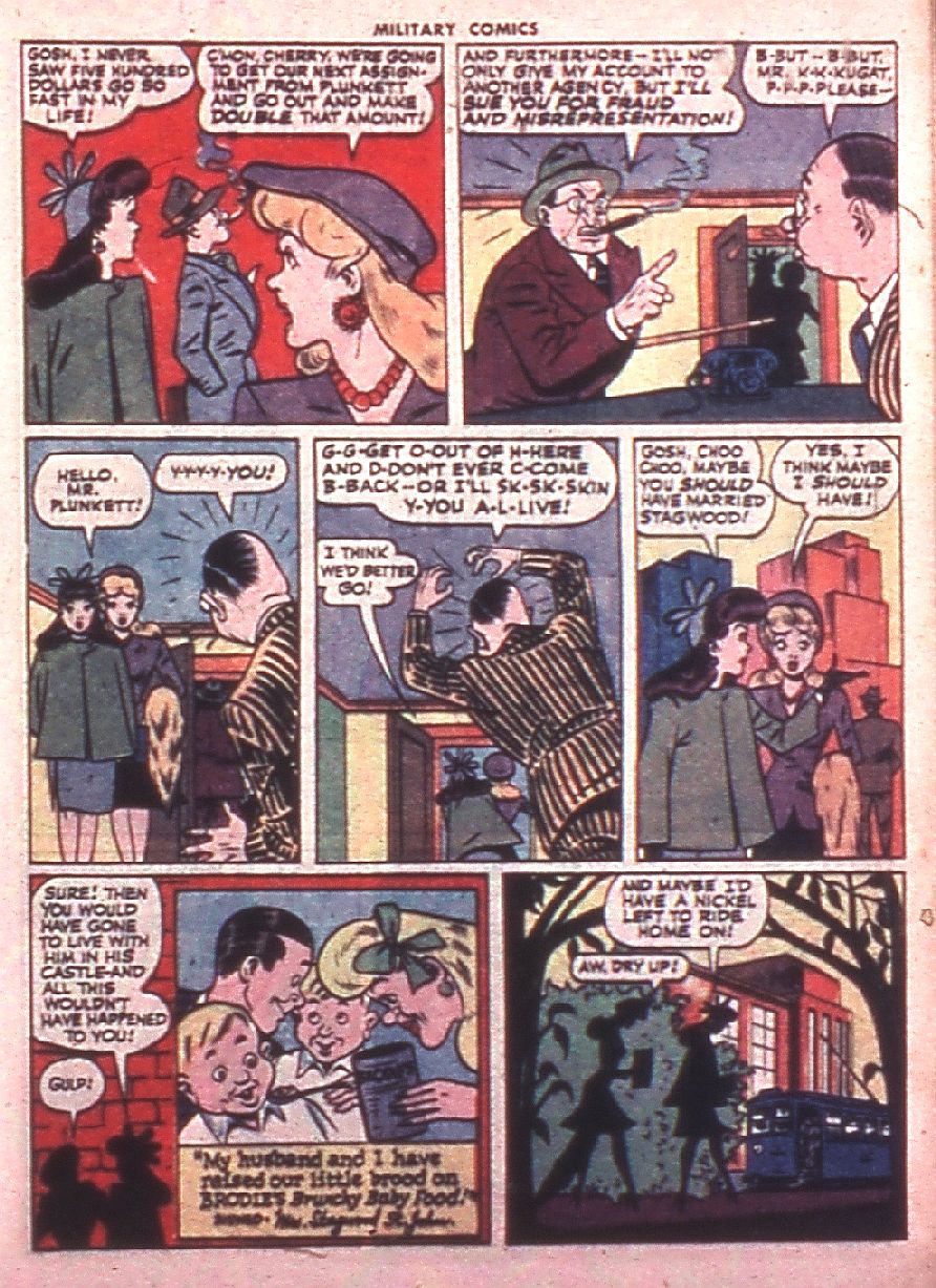 Military Comics #38 (Quality Comics), page 25. Public domain (US).