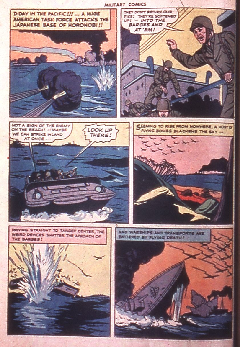 Military Comics #38 (Quality Comics), page 4. Public domain (US).