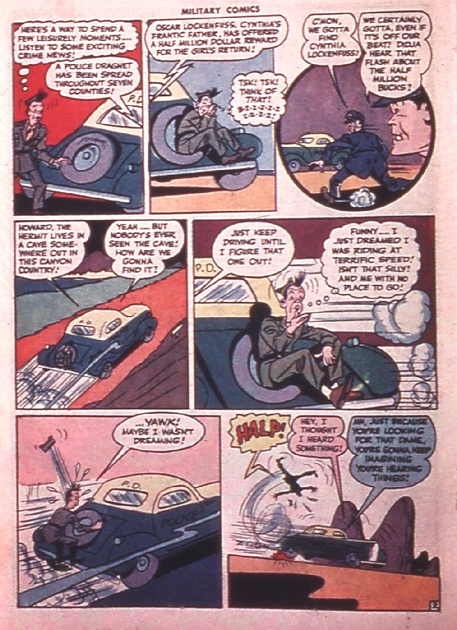 Military Comics #38 (Quality Comics), page 32. Public domain (US).