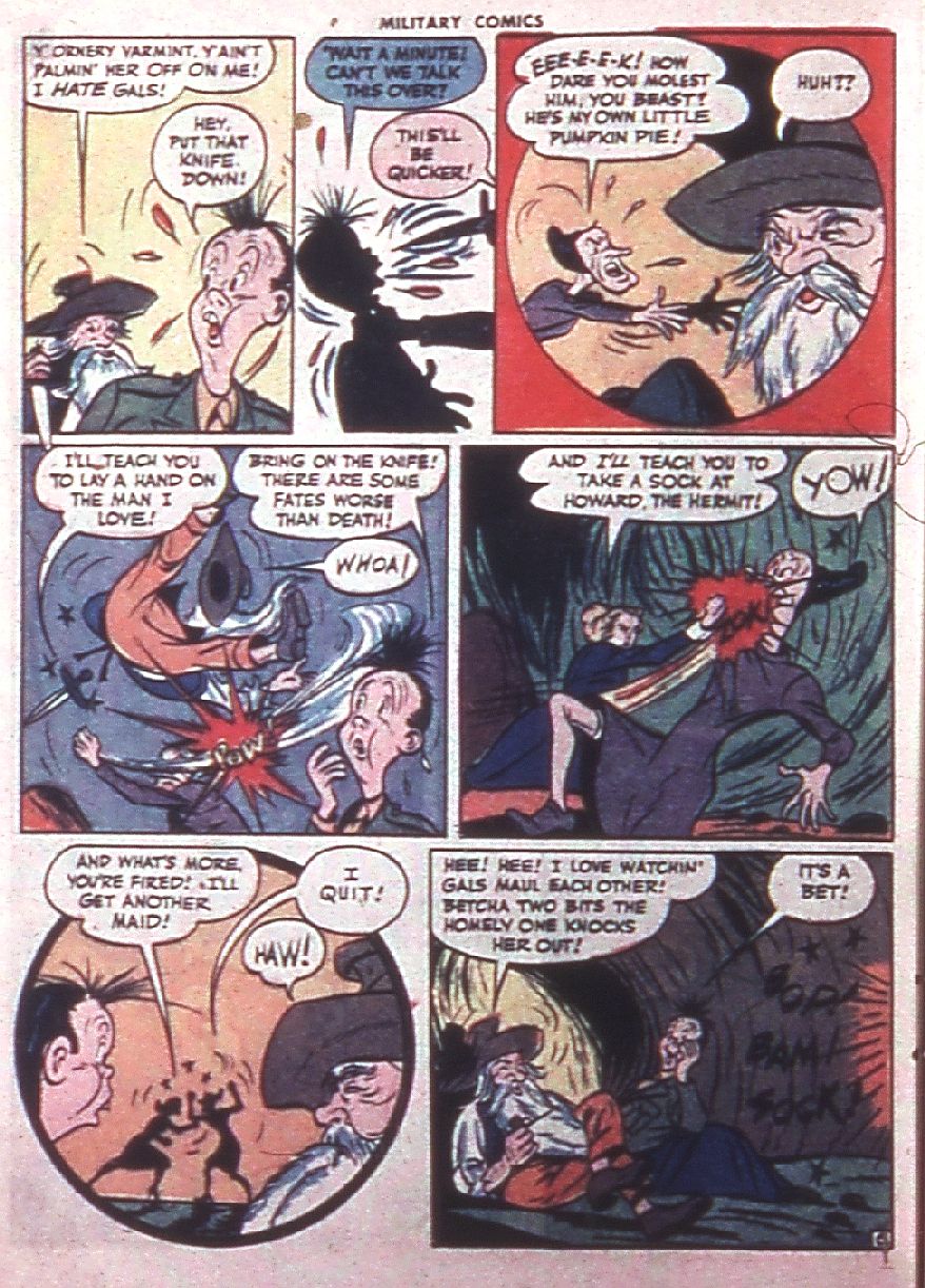 Military Comics #38 (Quality Comics), page 36. Public domain (US).