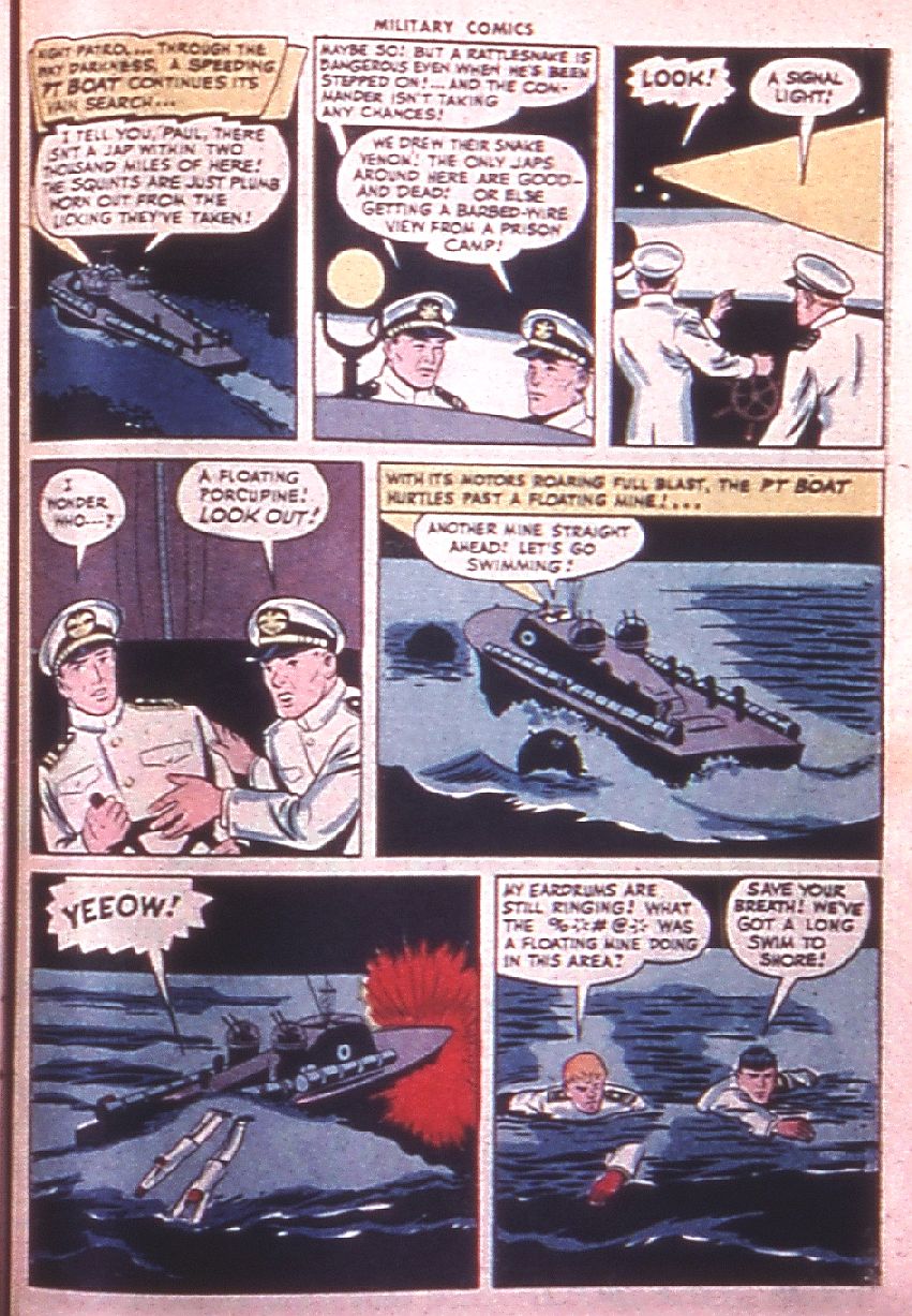 Military Comics #38 (Quality Comics), page 43. Public domain (US).