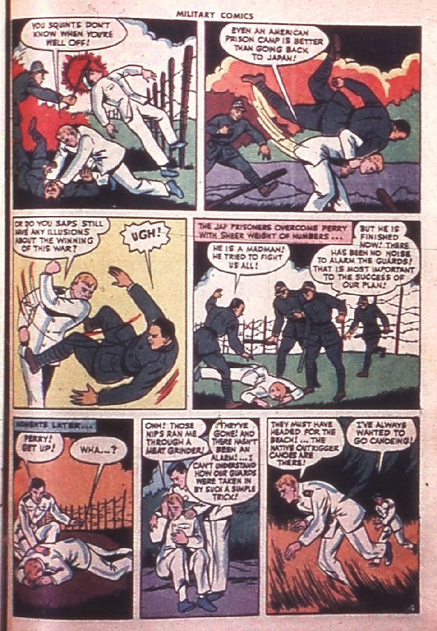 Military Comics #38 (Quality Comics), page 45. Public domain (US).